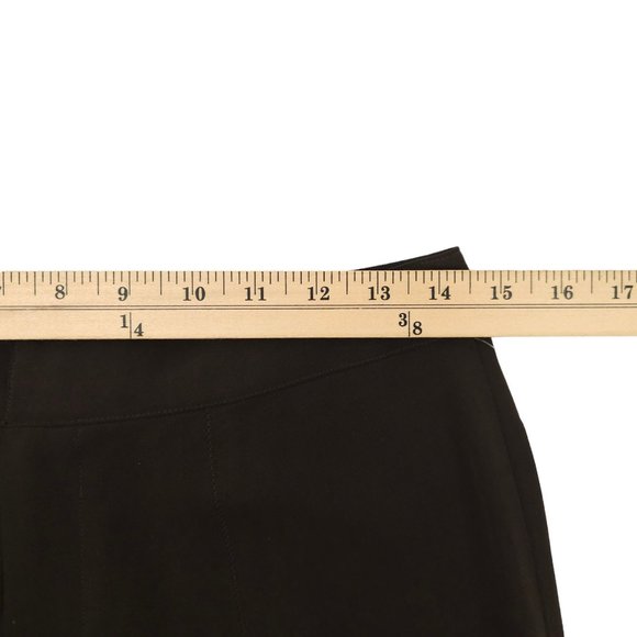 Nine West Essentials Pants Womens Sz 2 Stretch Mid Rise Flat Front Espresso NEW - Picture 3 of 12